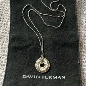 REAL David Yurman Circle Pendant Necklace